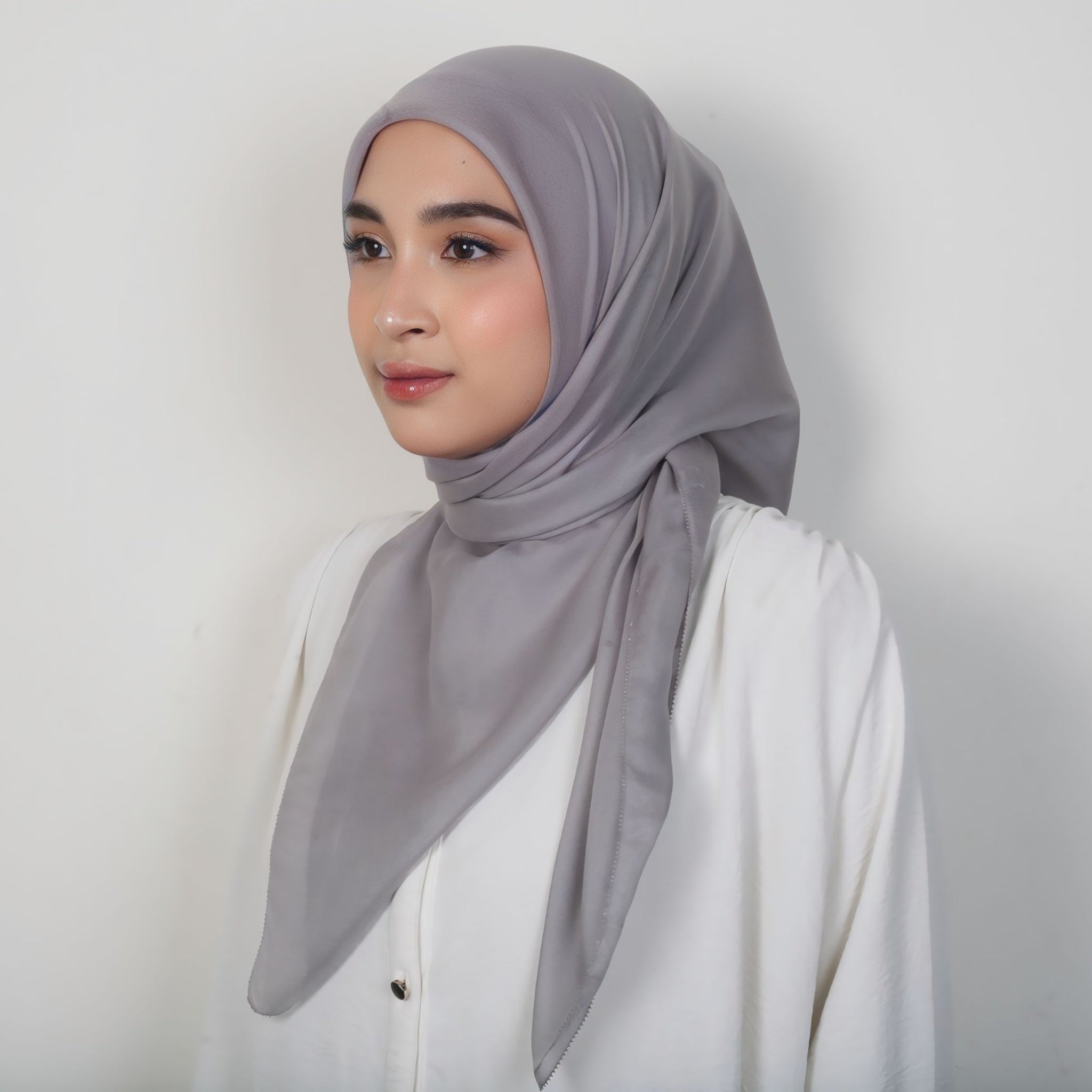 Image of Eclemix Ara Plain Hijab | Hijab Polos Segiempat Paris Premium
